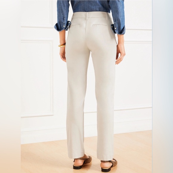Talbots Cream Khaki Relaxed Chinos Trousers Pants - Picture 2 of 7